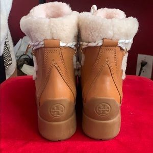 Tory burch courtney shearling boots